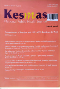 Image of Kesmas (National Public Health Journal) Vol.12, No.4. May 2018