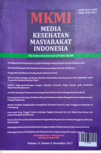 Image of MKMI (Media Kesehatan Masyarakat Indonesia) Vol.13, No.4. Desember 2017