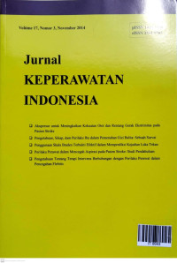 Image of Jurnal Keperawatan Indonesia, vol 17, nomor.3 Tahun 2014