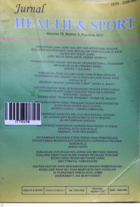 Image of Jurnal Health & Sport. Vol.15, No.3. Agustus 2017