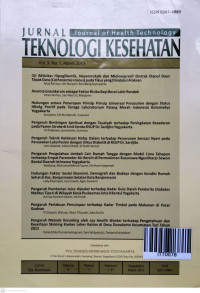 Image of Jurnal Teknologi Kesehatan ( Journal of Health Technology) Vol.9, No.1. Maret 2013