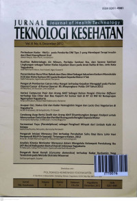 Image of Jurnal Teknologi Kesehatan ( Journal of Health Technology) Vol.8, No.4. Desember 2012