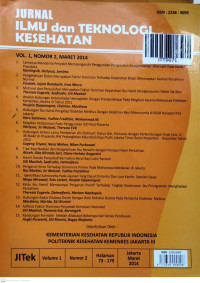 Image of Jurnal Ilmu dan Teknologi Kesehatan. Vol.1, No.2. Maret 2014