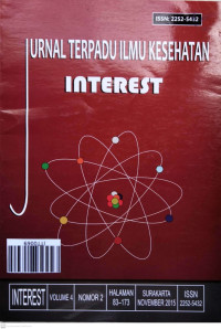 Image of Jurnal Terpadu Ilmu Kesehatan Interest. Vol.40, No.2. November 2015