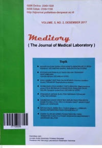 Image of Meditory (The Journal of Medical Laboratory) Vol.5, No.2. Desember 2017