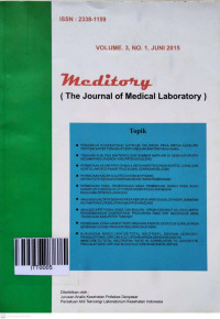 Image of Meditory (The Journal of Medical Laboratory) Vol.3, No.1. Juni 2015