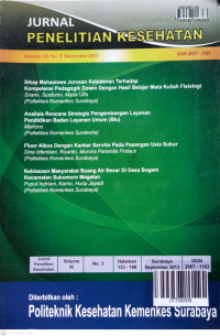Image of Jurnal Penelitian Kesehatan. Vol.XI, No.3. September 2013