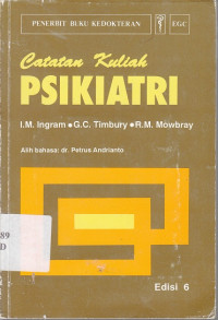 Image of Catatan kuliah psikiatri