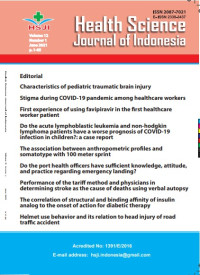 Image of Health Science Journal of Indonesia Vol. 12, No. 1, Juni 2021