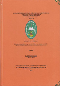 Image of Asuhan keperawatan pada klien dengan hepatomegali di ruang Pearawatan Bedah RSUD dr. Chasan Boesoirie Ternate.