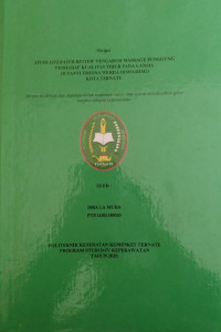 Image of Studi Literatur Review Pengaruh Massage Punggung Terhadap Kualitas Tidur Pada Lansia di Panti Tresna Werda Himo-Himo ternate
