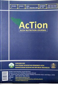 Image of AcTion (Aceh Nutrition Journal) Vol. 4, No.2. Juni-November 2019