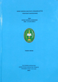 Image of UMUR SIMPAN DAN MUTU ORGANOLEPTIK PENYEDAP MADIDIHANG