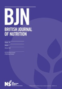Image of British Journal of Nutrition Volume 124 Number 2 July 2020