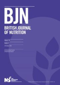 Image of British Journal of Nutrition Volume 124 Number 8 October 2020