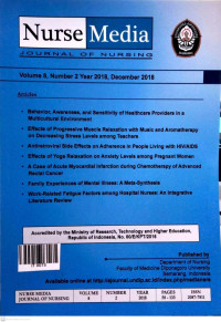 Image of Nurse Media: Journal of Nursing.Vol.8, No.2.December 2018